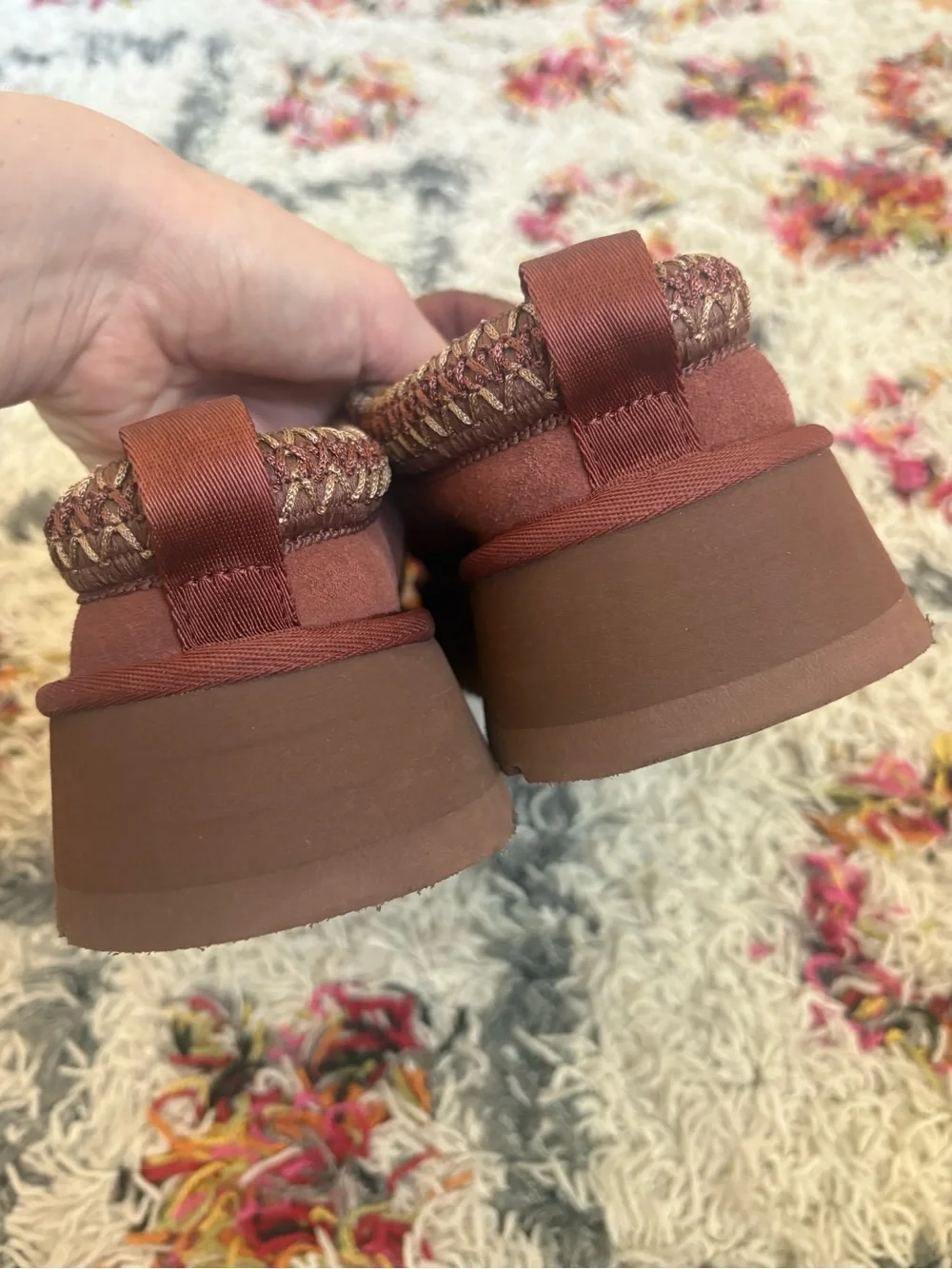 Ugg Red Jasper Tazz Platforms
